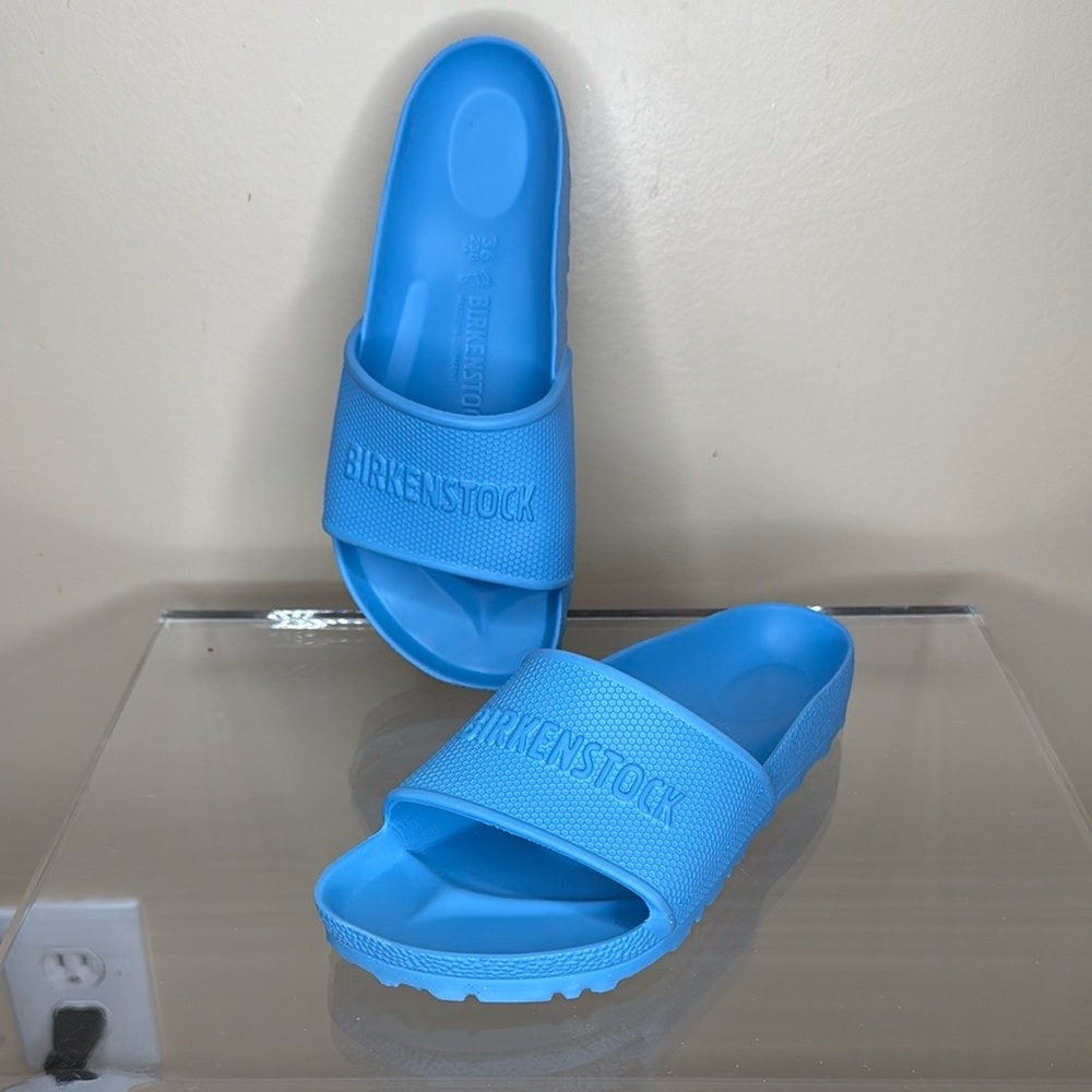 NWOT Birkenstock Blue Sandals with Minimalist Design